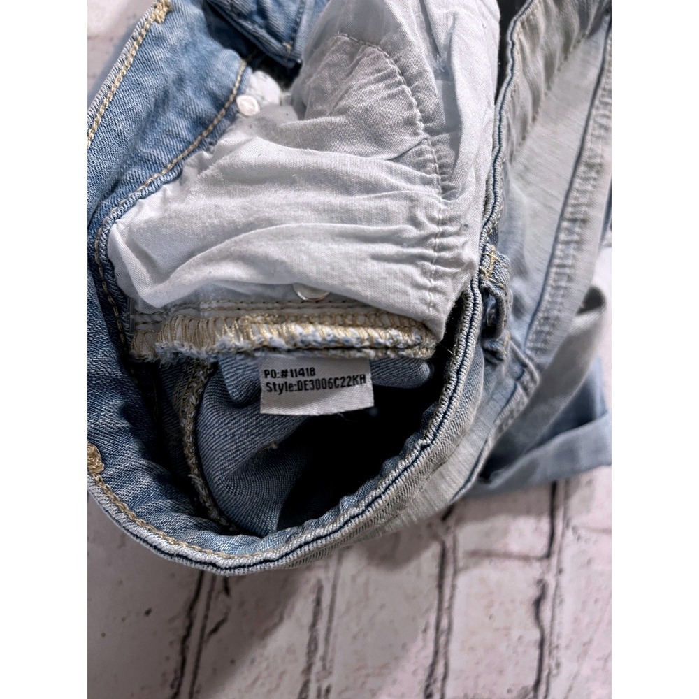 Indigo Rein Womens Size 5 Distressed Denim Shorts Light Wash 27" Waist NWT - Picture 8 of 8